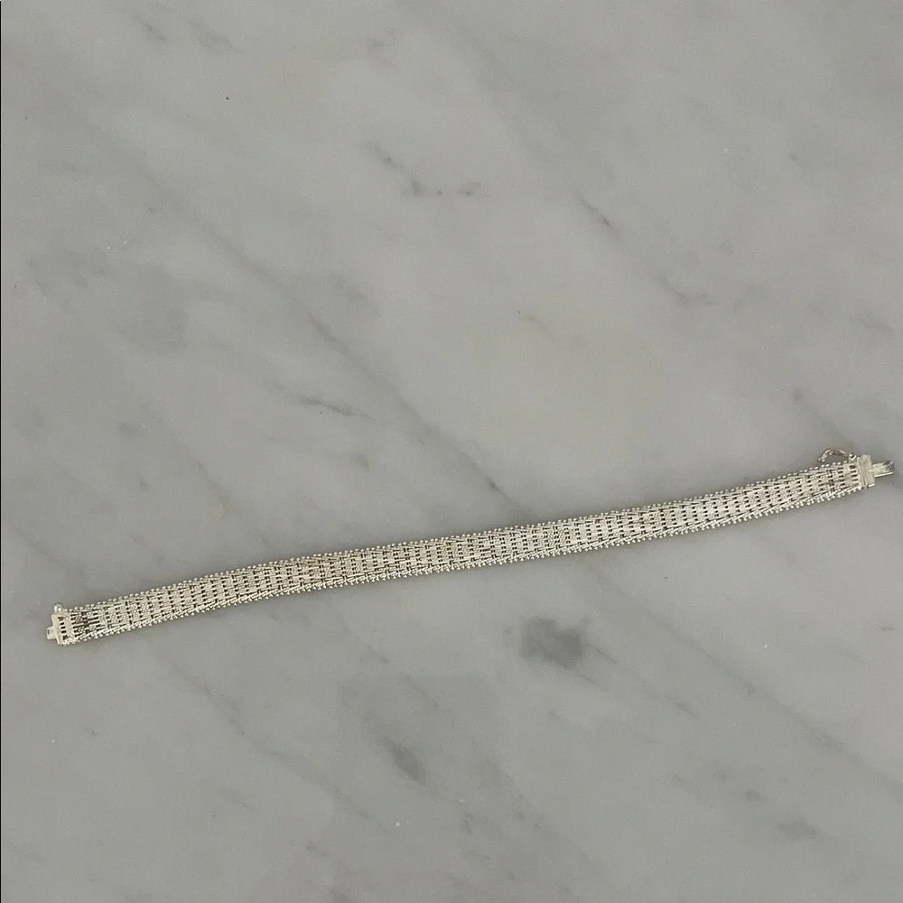 Vintage 1980s Sterling Silver Bracelet - Picture 5 of 12